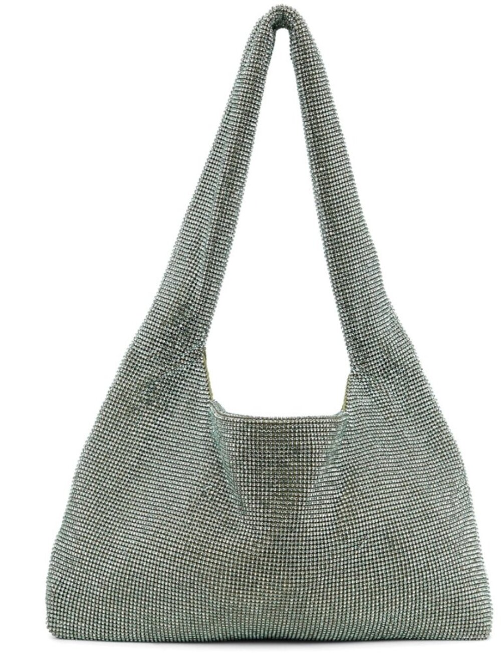 KARA Green Crystal Mesh Mini Bag